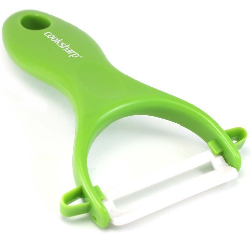 The Green Ceramic Peeler by Cooksharp